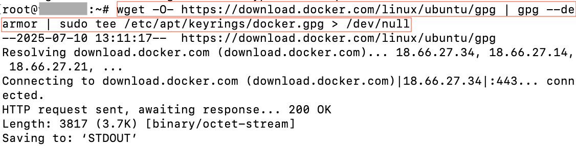 Import the GPG Key.