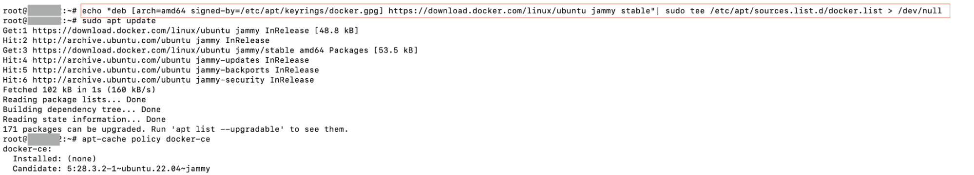 Add the Docker Repository.