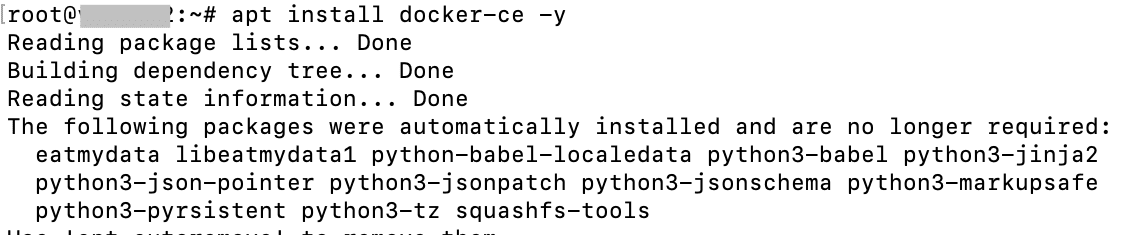 Install Docker.