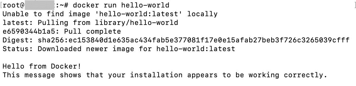 Test Docker Installation.