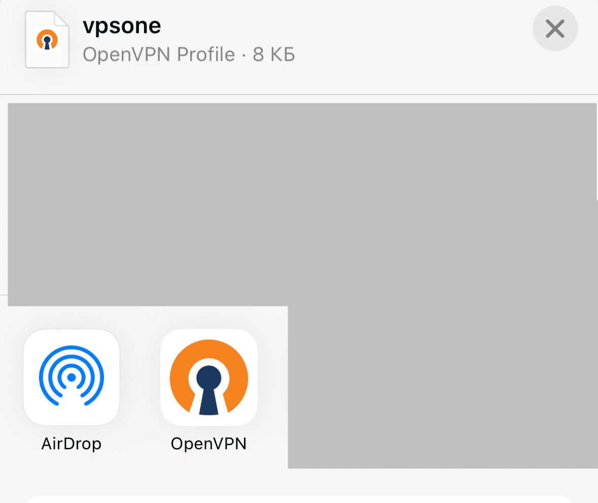 OpenVPN file.