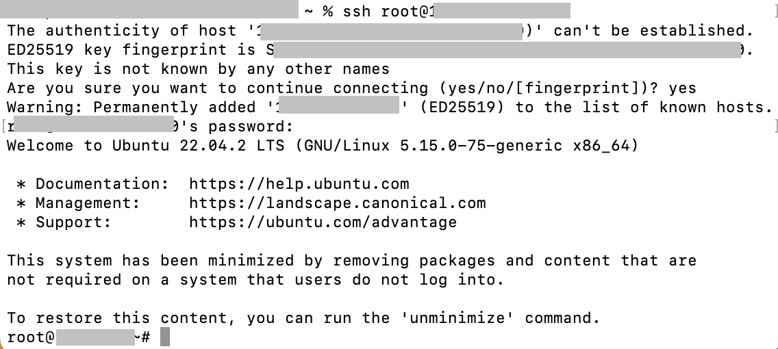 Reconnect to the Server.